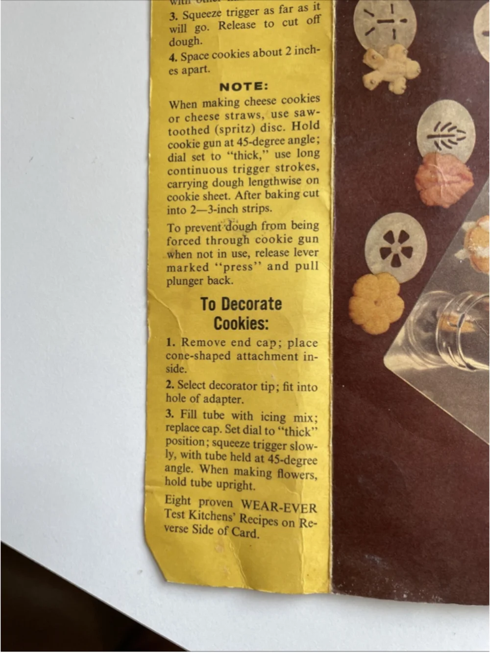 Vintage Wear-Ever Cookie Gun & Pastry Decorator Set Original Box #3365